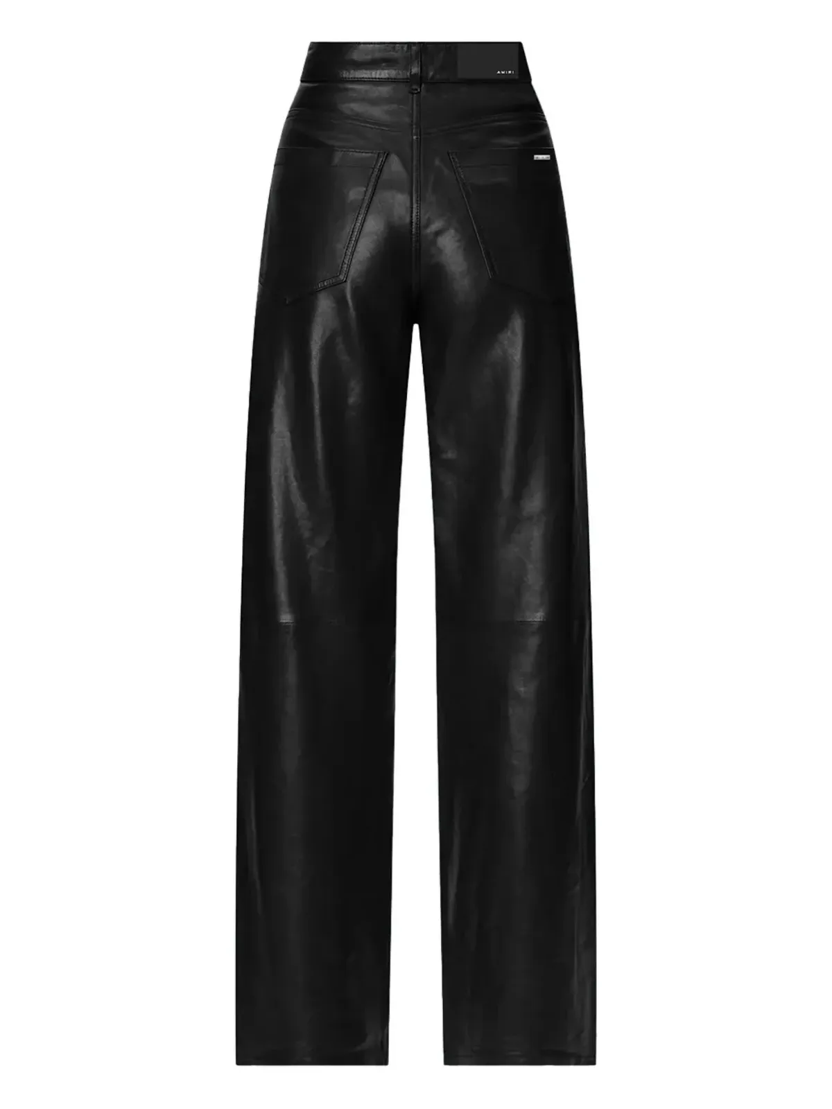 AMIRI レザー ストレートパンツ - 画像3