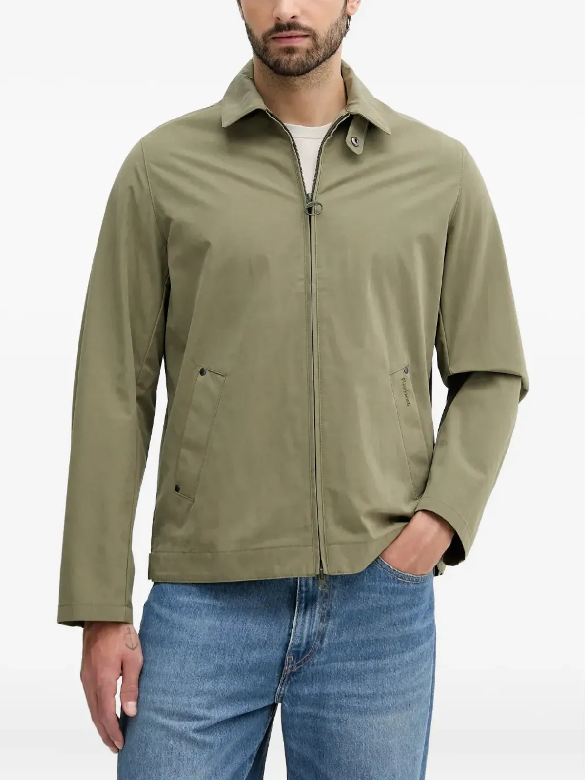 Barbour ジップファスナー付きパッチポケットジャケット - 画像1