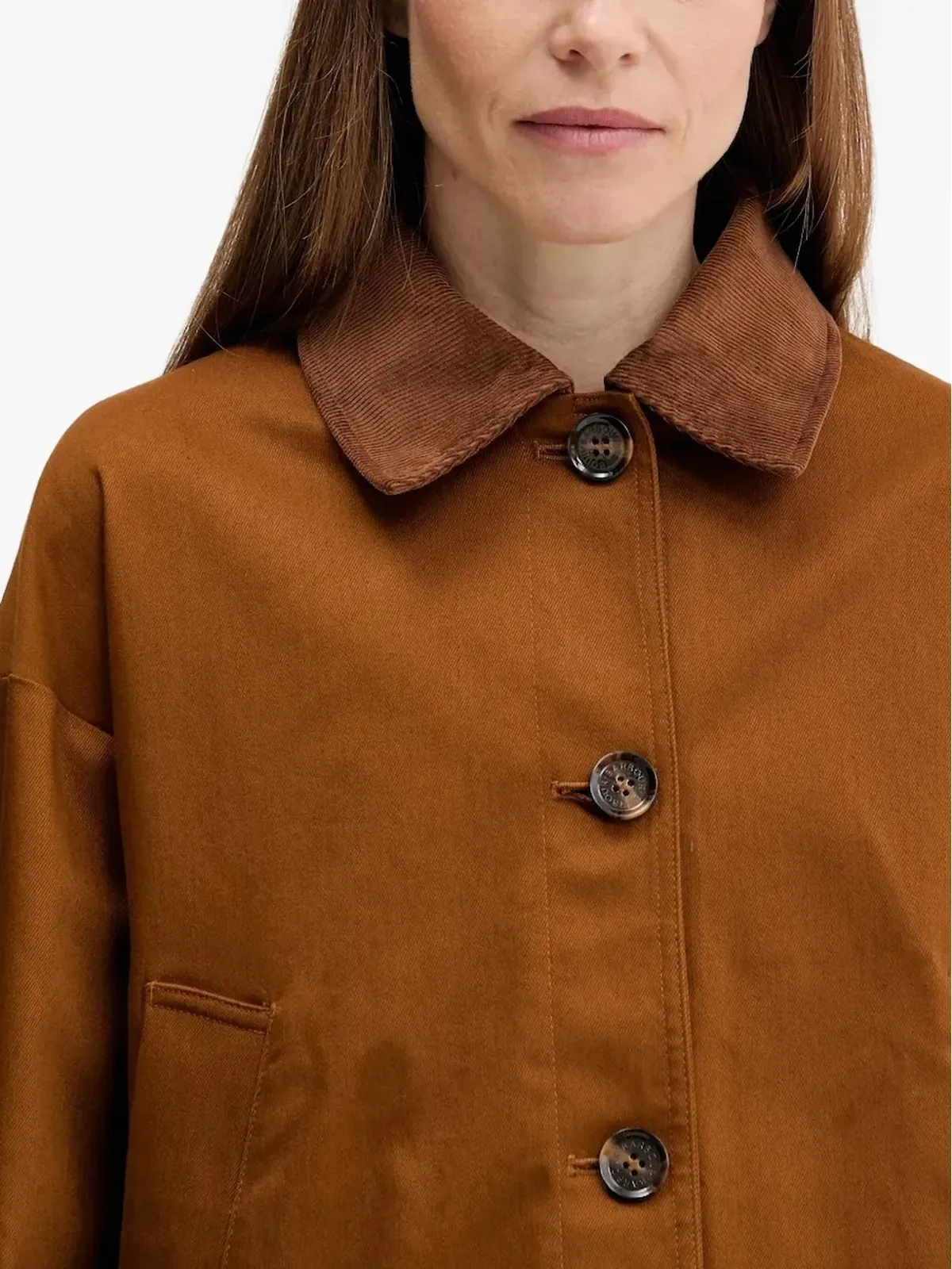 Barbour コーデュロイ襟付きボタンジャケット - 画像4