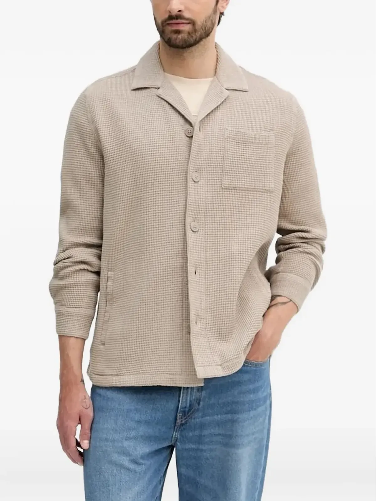 Barbour ワッフルテクスチャーシャツ - 画像1