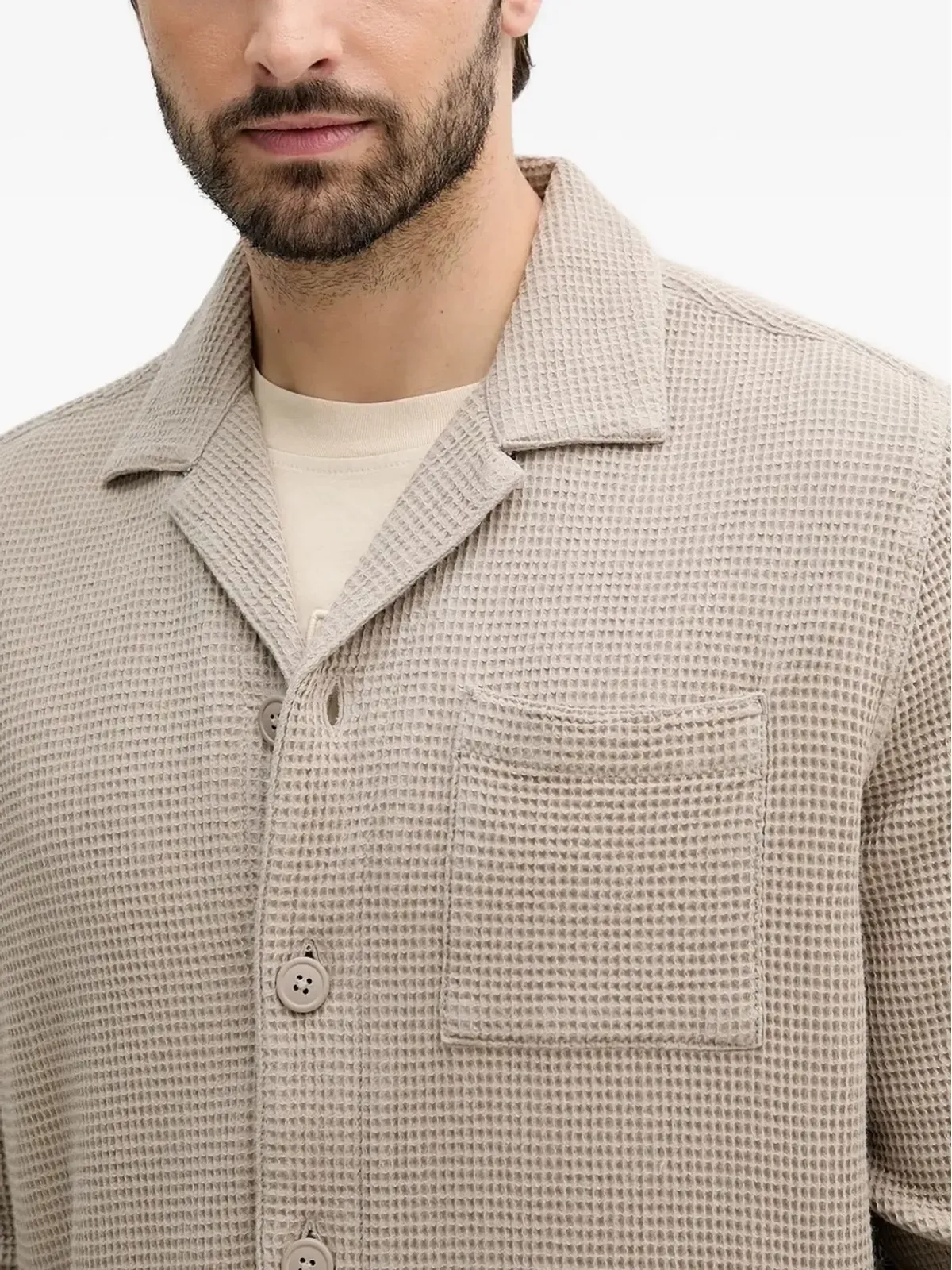 Barbour ワッフルテクスチャーシャツ - 画像3