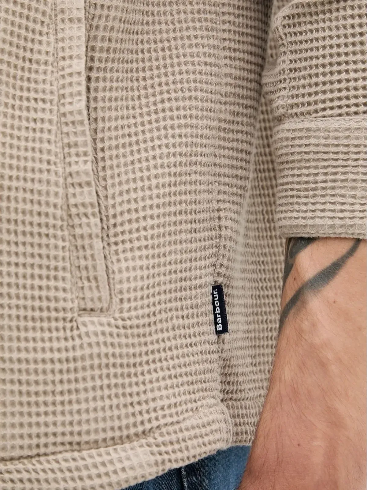 Barbour ワッフルテクスチャーシャツ - 画像4