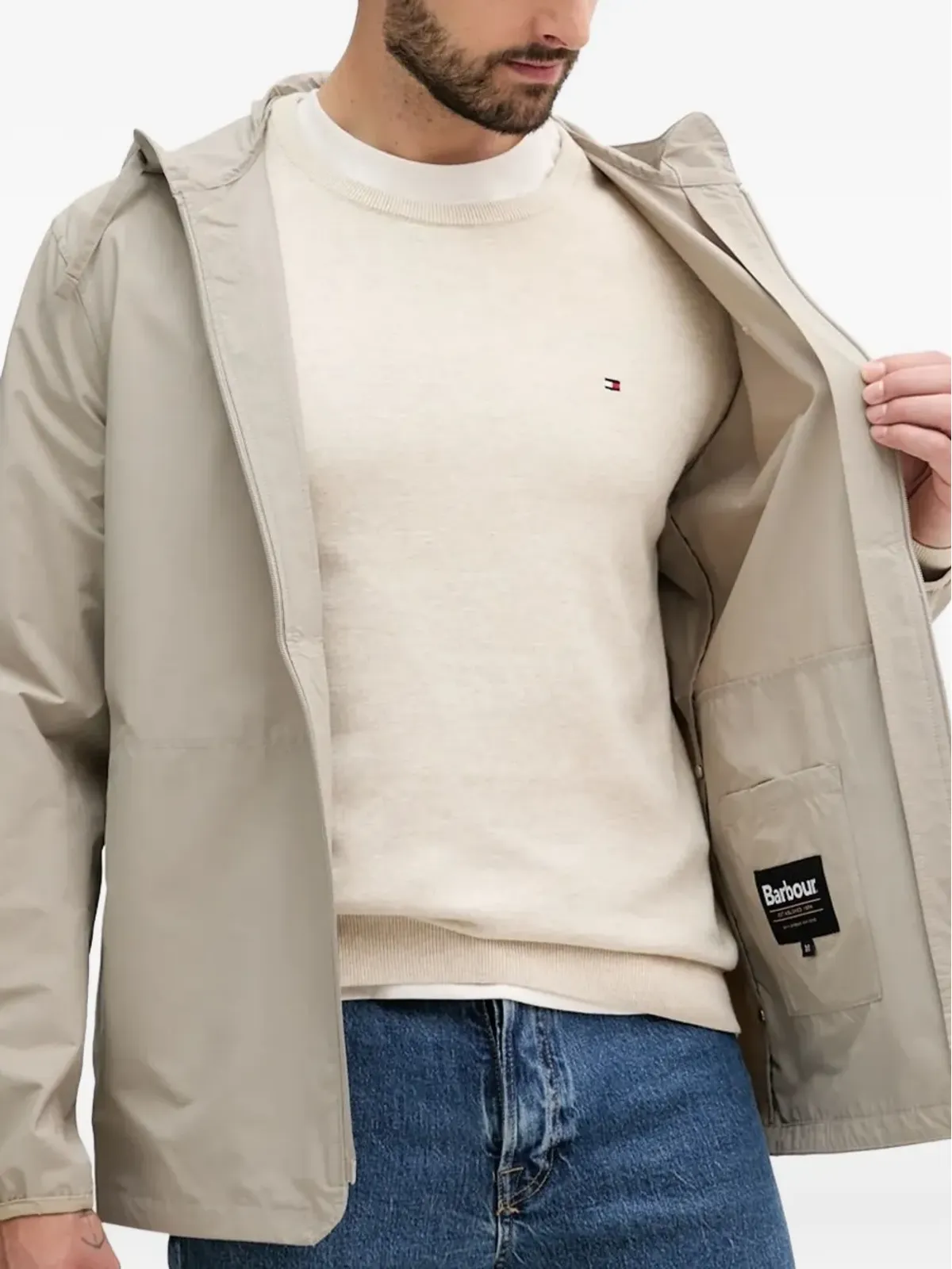 Barbour Newhill hooded zip-front jacket - 画像3