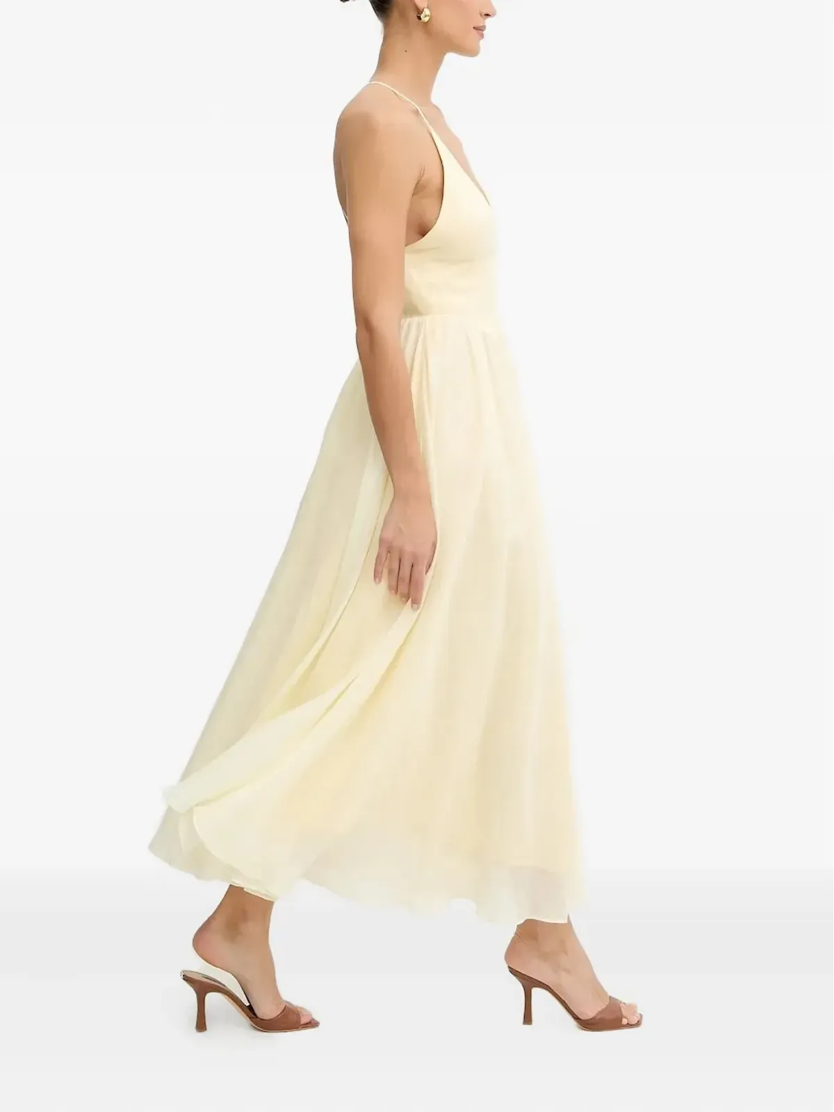 Bardot Arletha cross-back gathered maxi dress - Yellow - 画像2