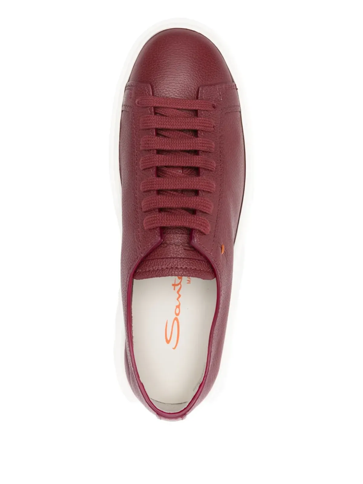 Santoni レースアッププラットフォームスニーカー - 画像4