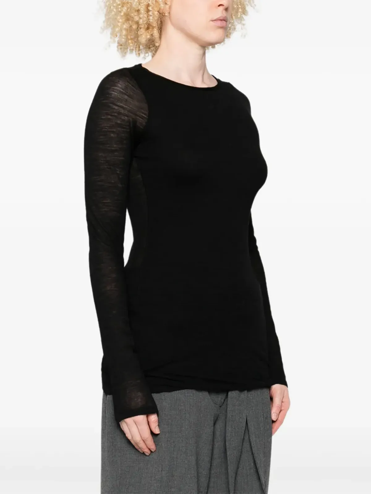 Liviana Conti ルクレツィア 長袖ラウンドネックTシャツ - 画像3