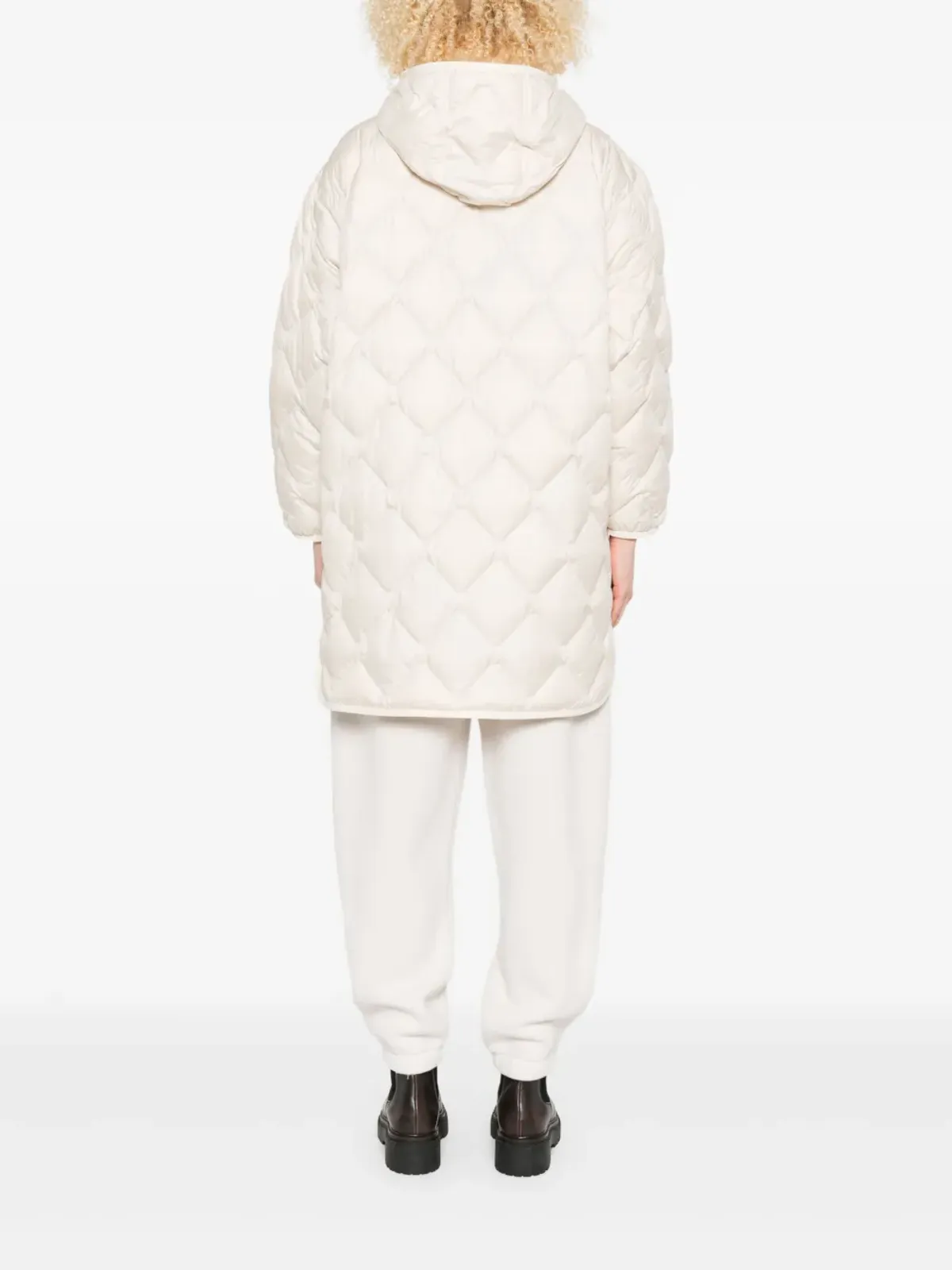 Woolrich キルティングフード付きコート - 画像4