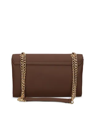 Love Moschino ロゴプレート チェーンストラップ クロスボディバッグ - Brown - サムネイル2
