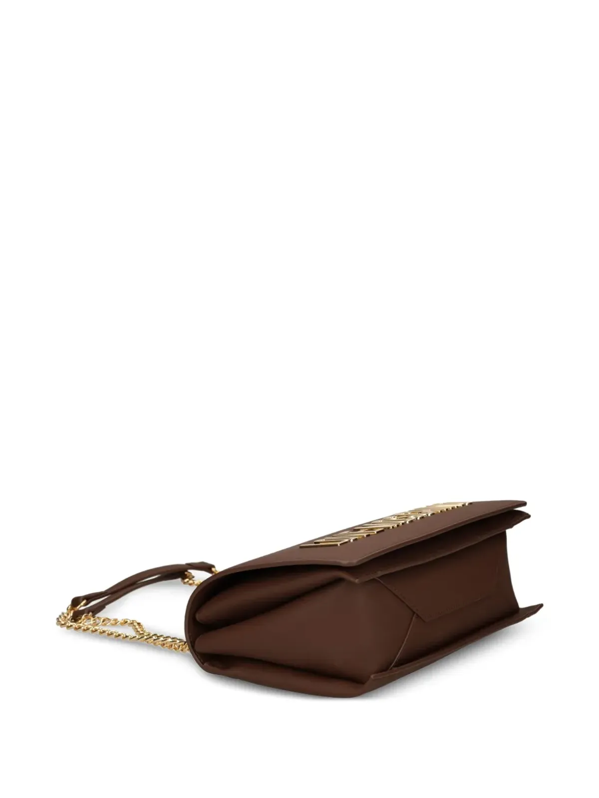 Love Moschino ロゴプレート チェーンストラップ クロスボディバッグ - Brown - 画像3