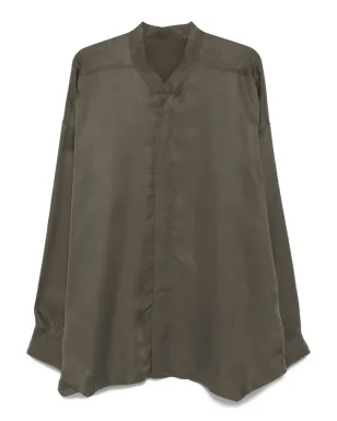 Rick Owens DRKSHDW Faun バンドカラー長袖シャツ - サムネイル1