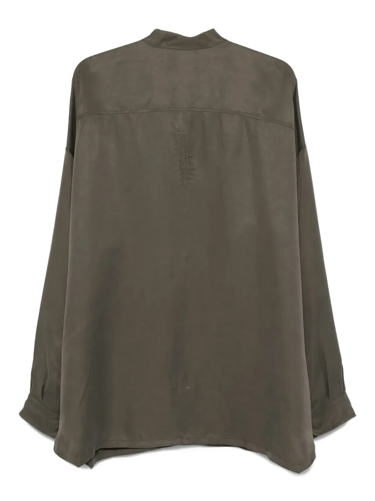 Rick Owens DRKSHDW Faun バンドカラー長袖シャツ - 画像2