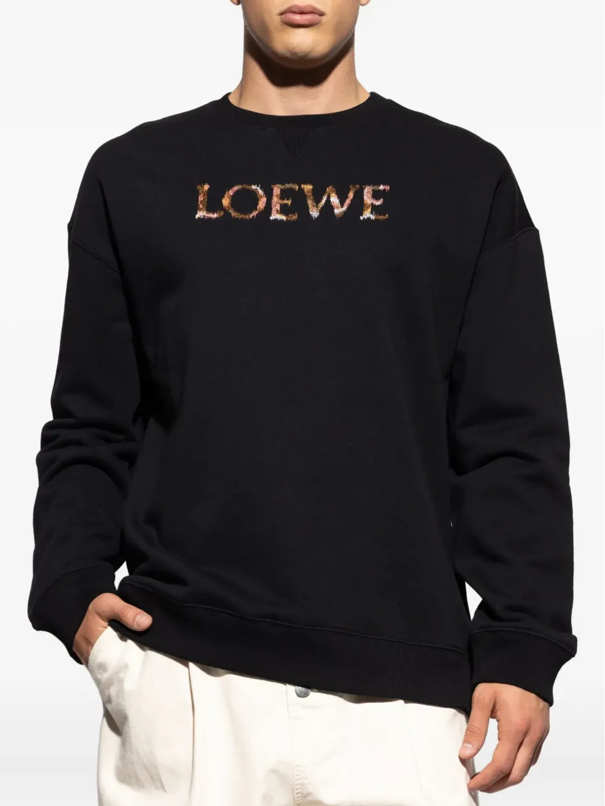 LOEWE ロゴ刺繍スウェットシャツ。 - 画像3
