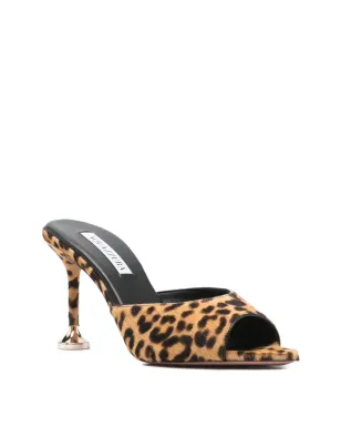Aquazzura レオパード柄ヒールミュール ブラウン - サムネイル2