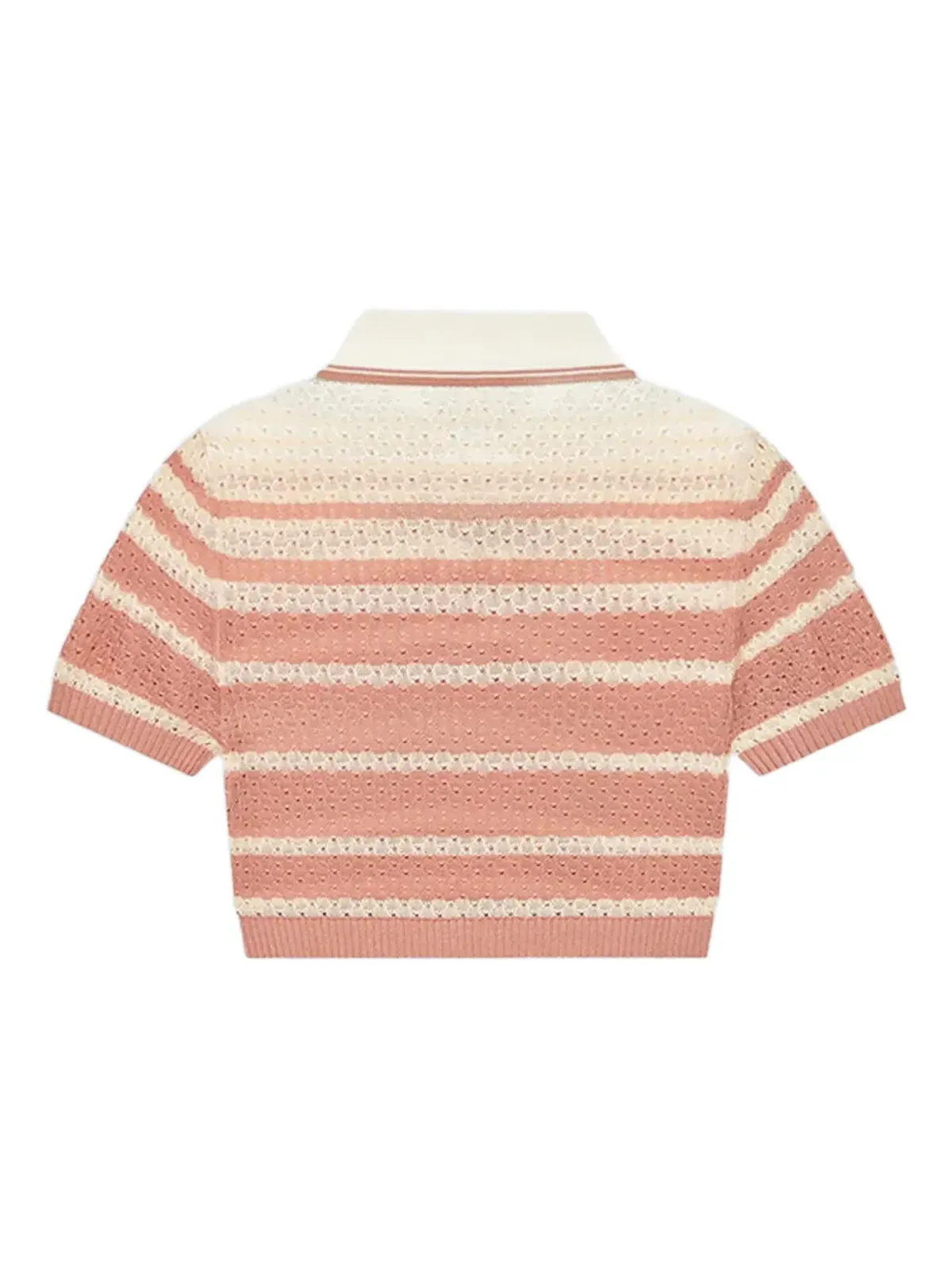 AMIRI ストライプ柄ポロネックトップ - 画像5