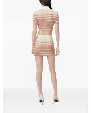 AMIRI ストライプ柄ポロネックトップ - サムネイル3