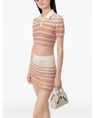 AMIRI ストライプ柄ポロネックトップ - サムネイル4