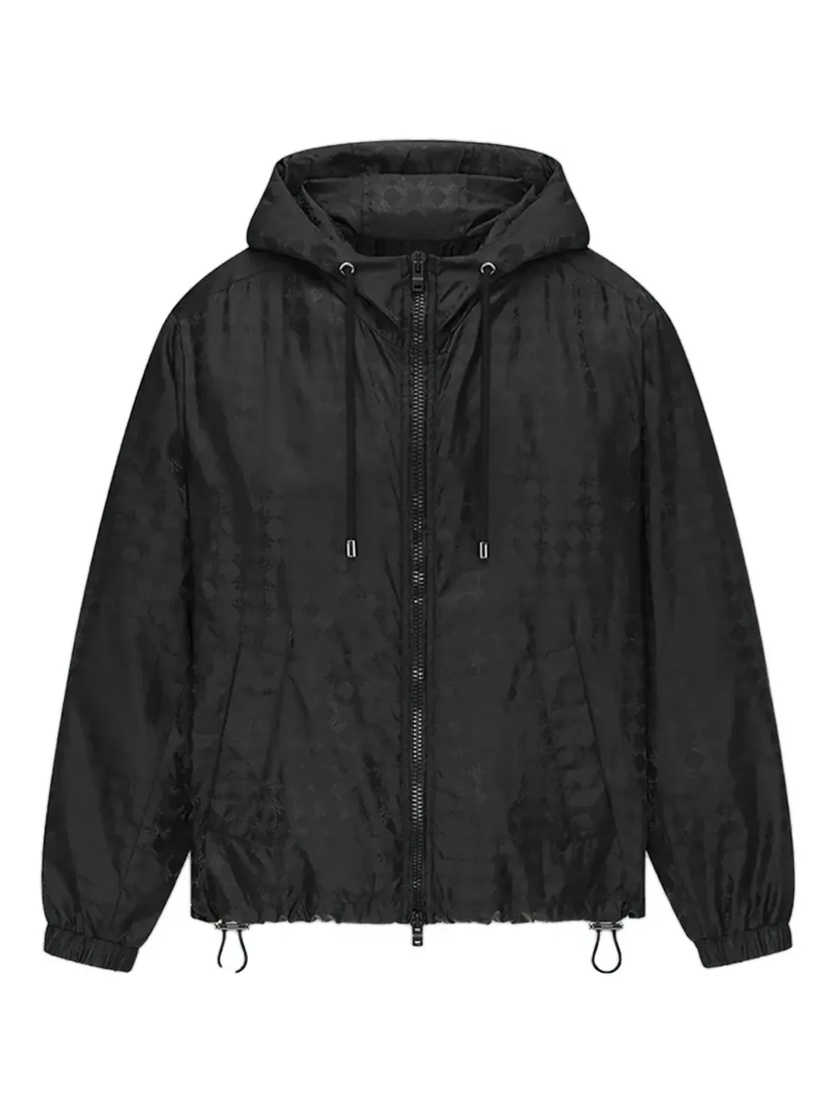 AMIRI MA Quadモノグラムフーデッドジャケット ブラック - 画像1