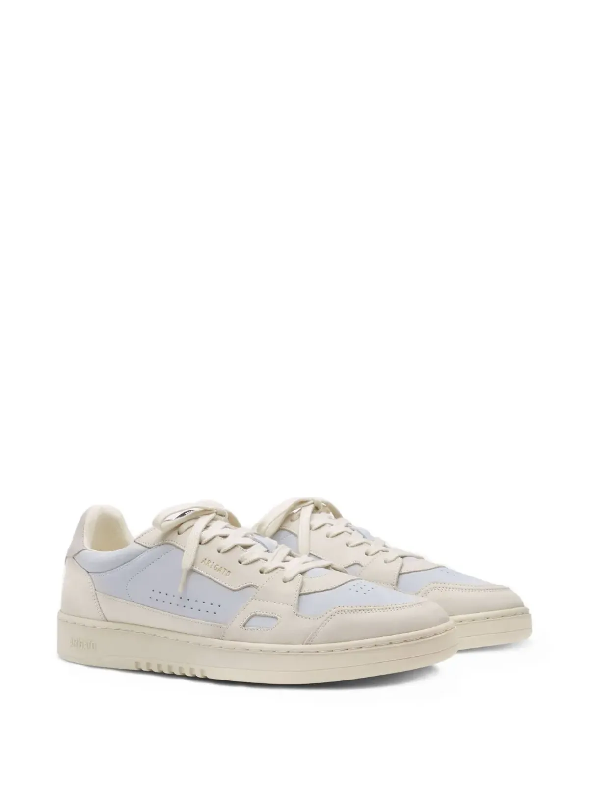 Axel Arigato Dice Lo perforated panelled leather sneakers - Neutrals - 画像2