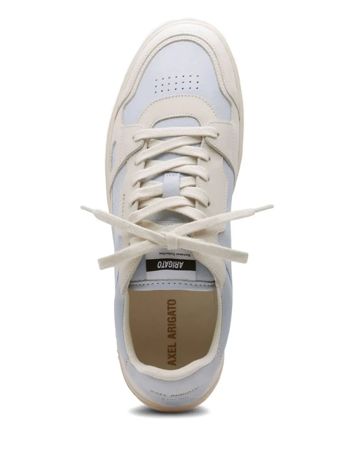 Axel Arigato Dice Lo perforated panelled leather sneakers - Neutrals - 画像3