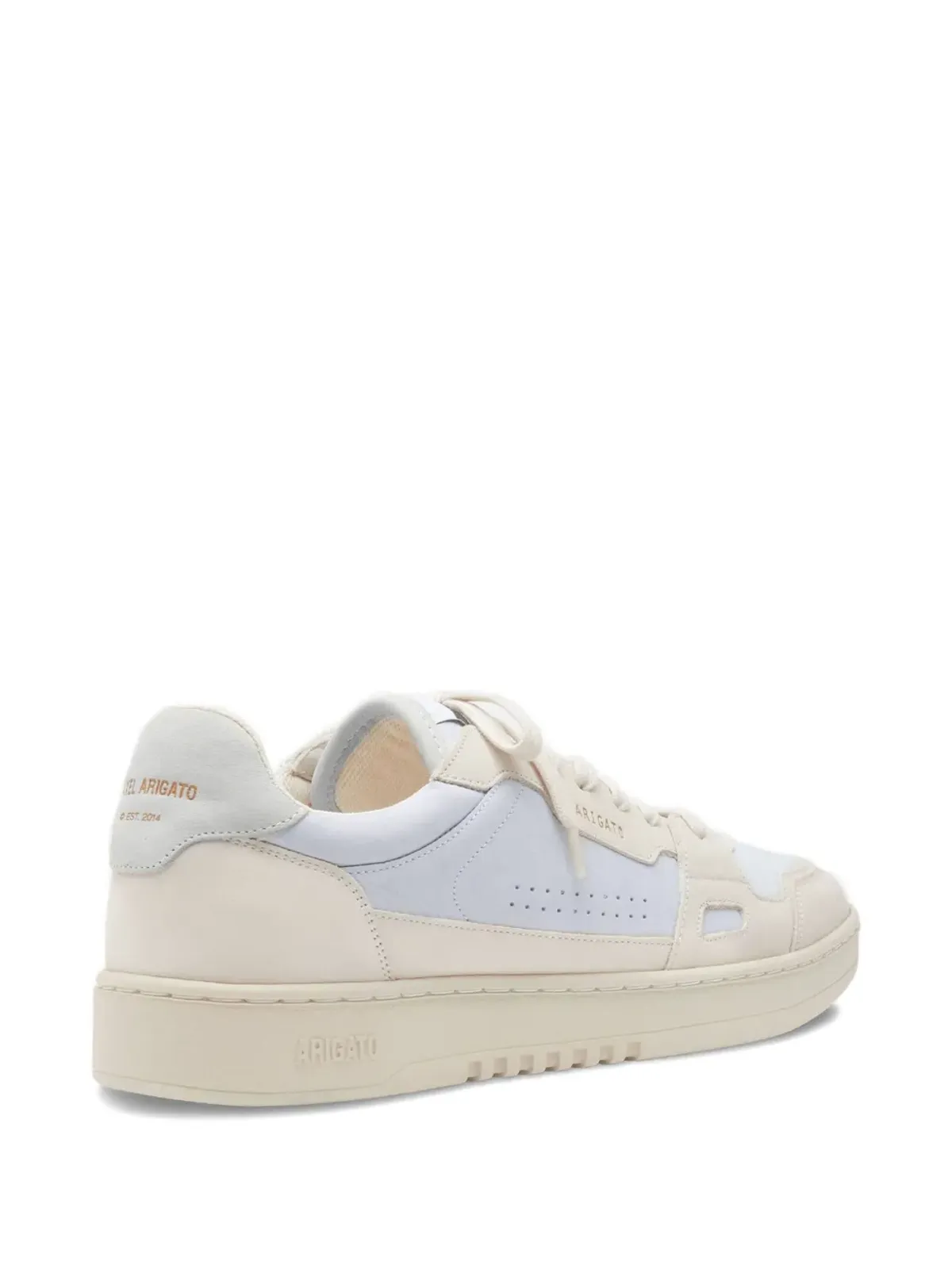 Axel Arigato Dice Lo perforated panelled leather sneakers - Neutrals - 画像4