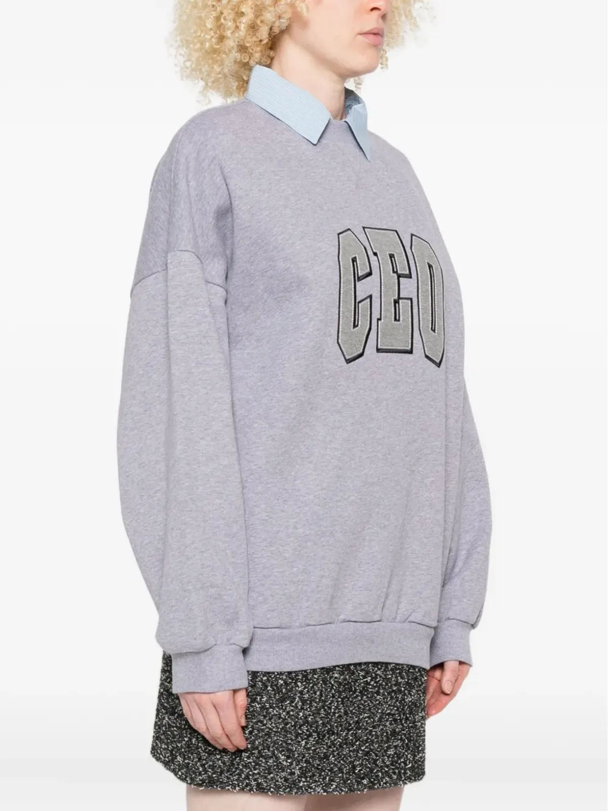 Balenciaga CEOチーム リブ編みスウェット - 画像3