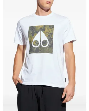 Moose Knuckles リーフプリント ロゴ Tシャツ - サムネイル3