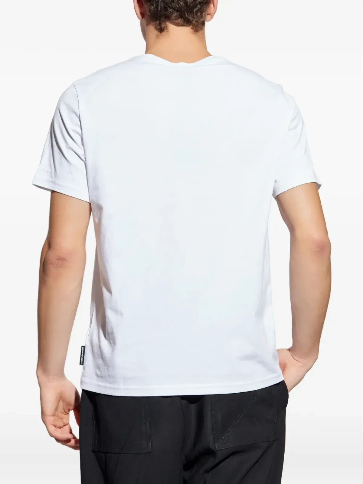 Moose Knuckles リーフプリント ロゴ Tシャツ - 画像4