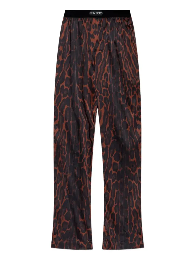 TOM FORD TOM FORD レオパード柄スリープパンツの商品画像