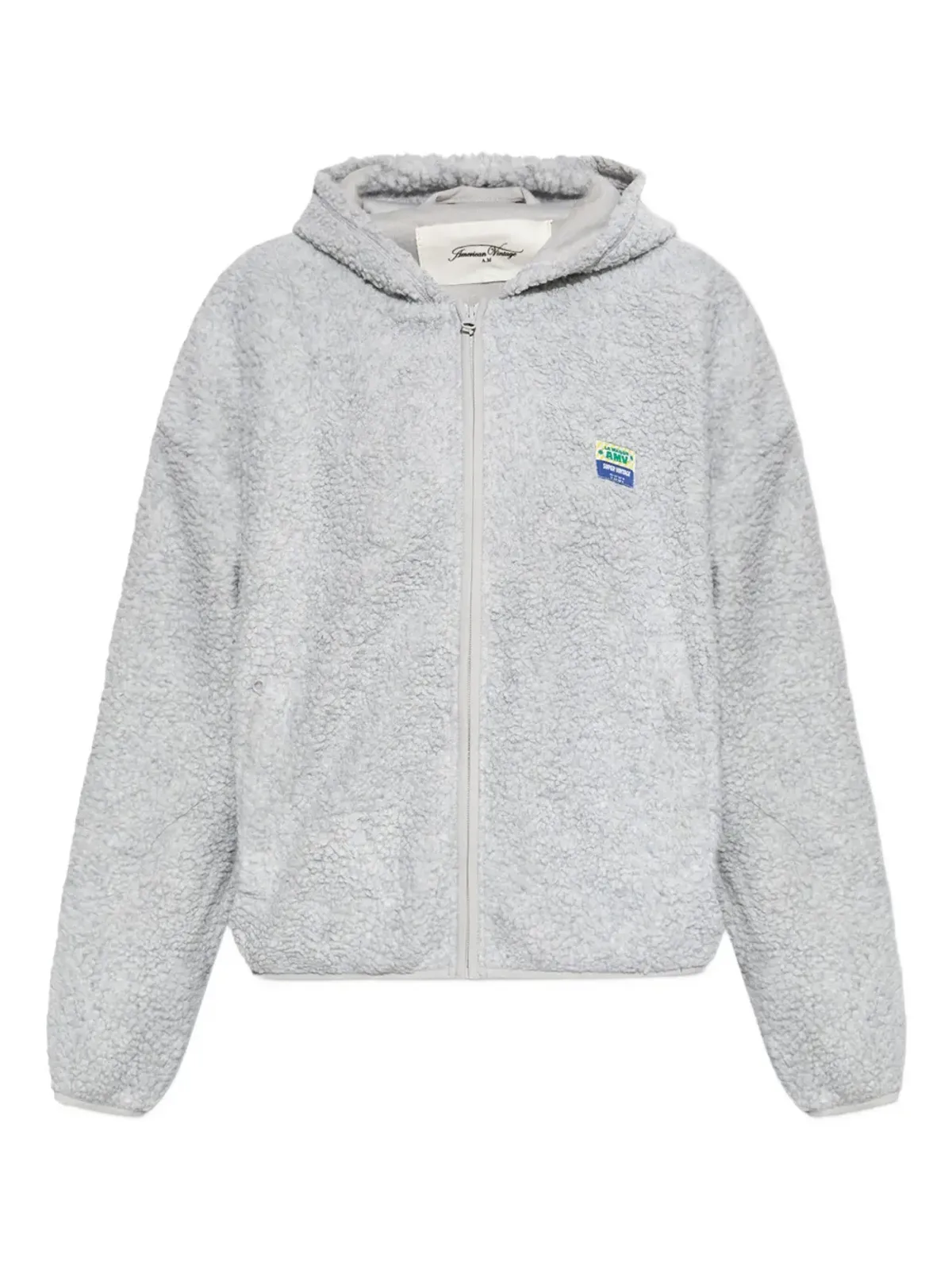 American Vintage Hoktown フード付きフリースジャケット - Grey - 画像1