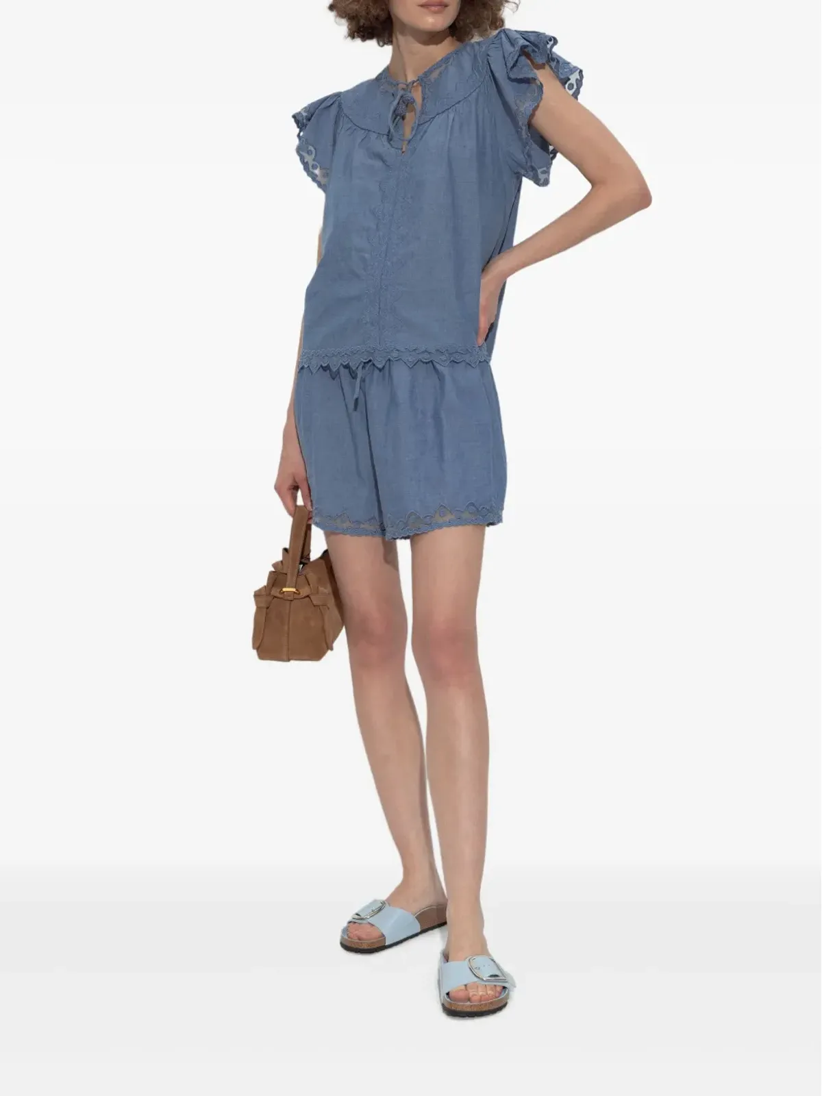 Birkenstock バックル付きパテントレザー フラットサンダル - 画像5