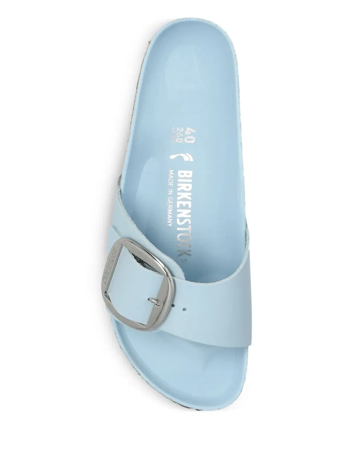 Birkenstock バックル付きパテントレザー フラットサンダル - 画像3