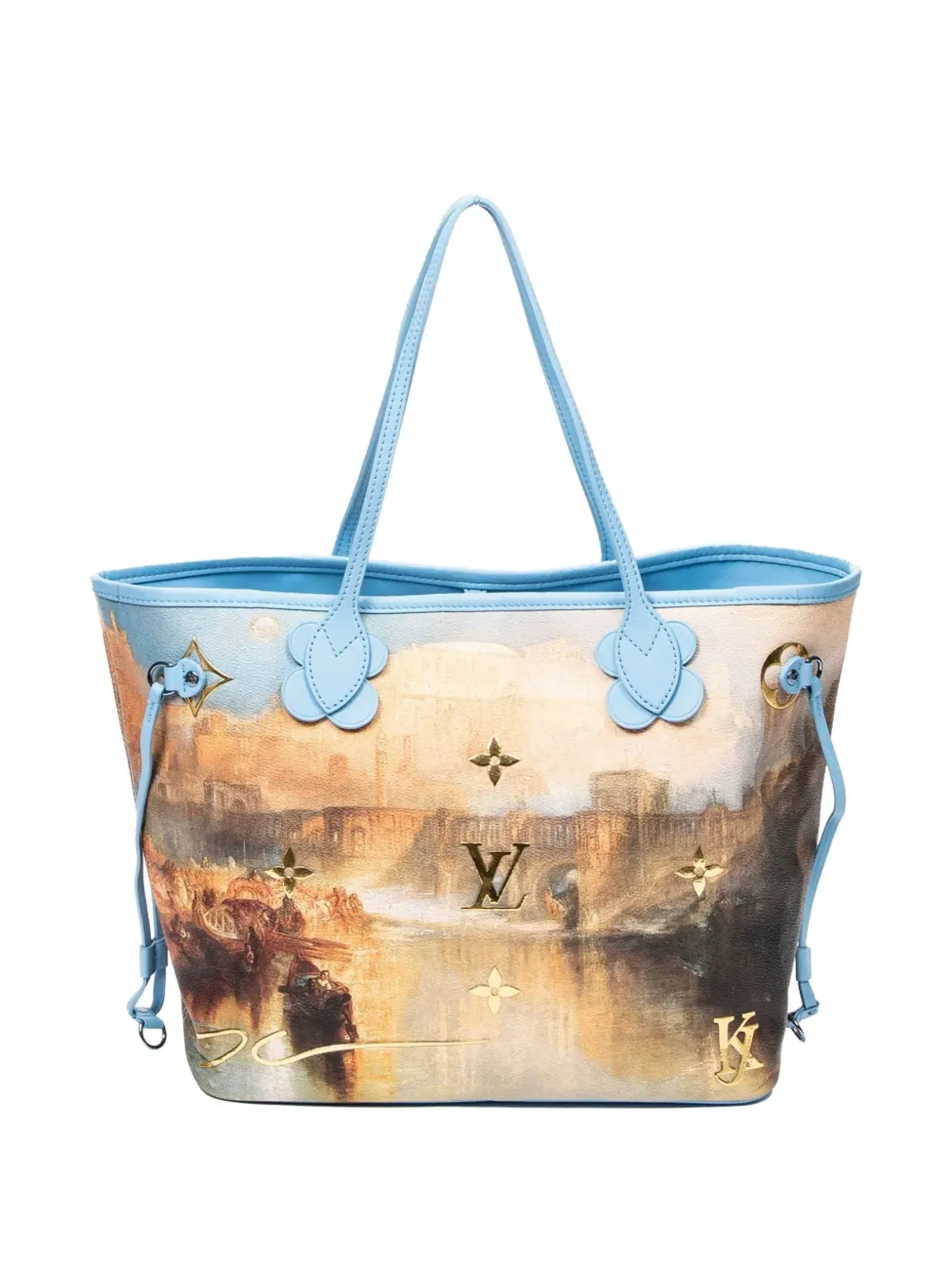 Louis Vuitton ビンテージ Neverfull MM Jeff Koons Turner painting shoulder bag - 画像2