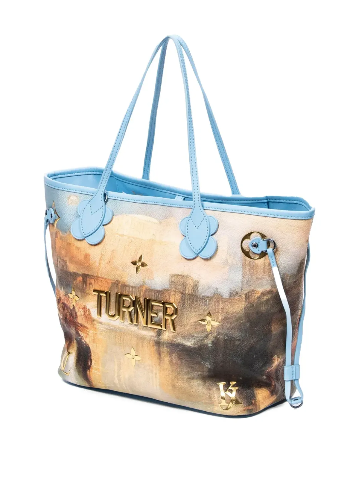 Louis Vuitton ビンテージ Neverfull MM Jeff Koons Turner painting shoulder bag - 画像3