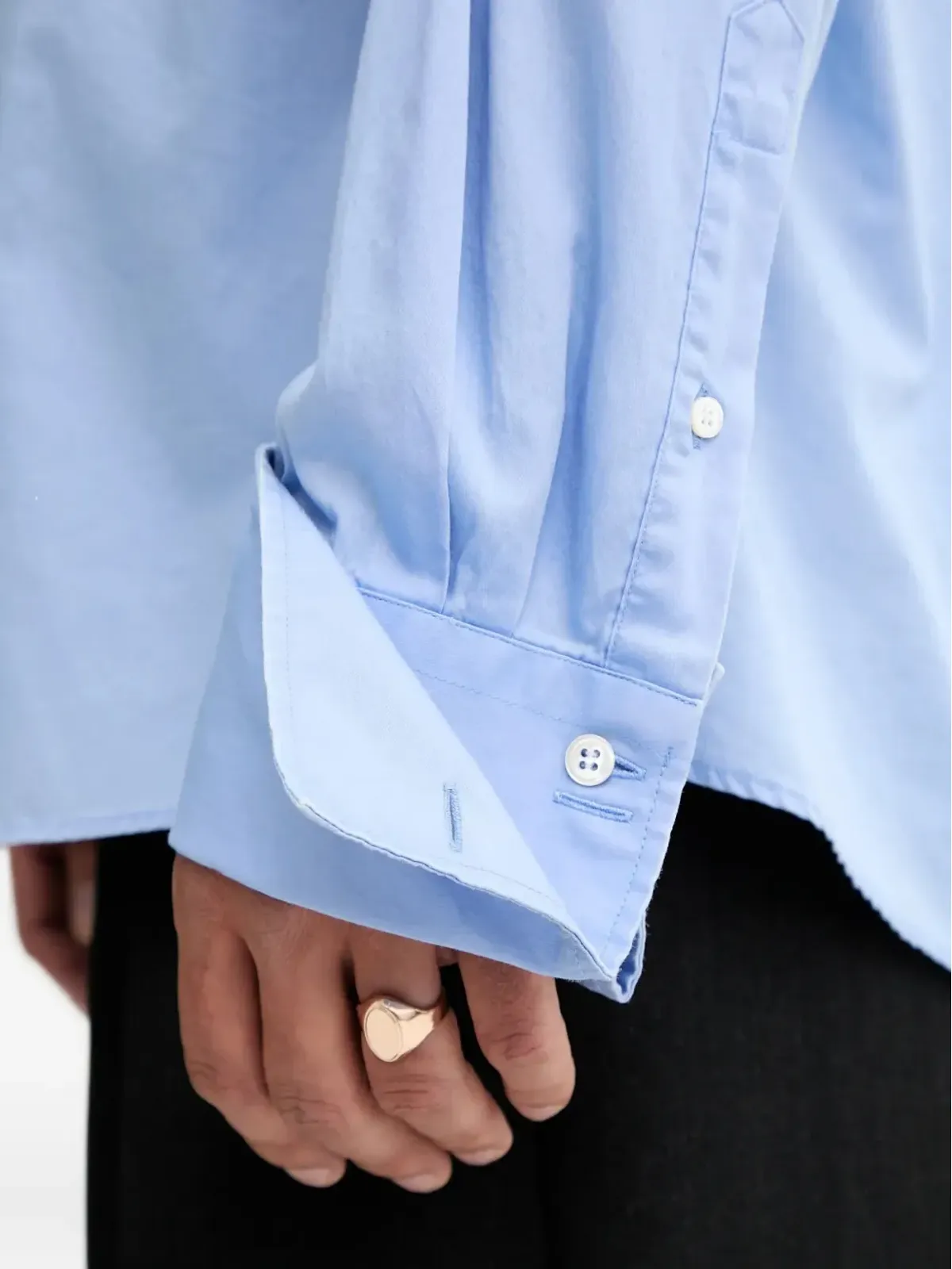 BLUEMARBLE button-cuff shirt - 画像5