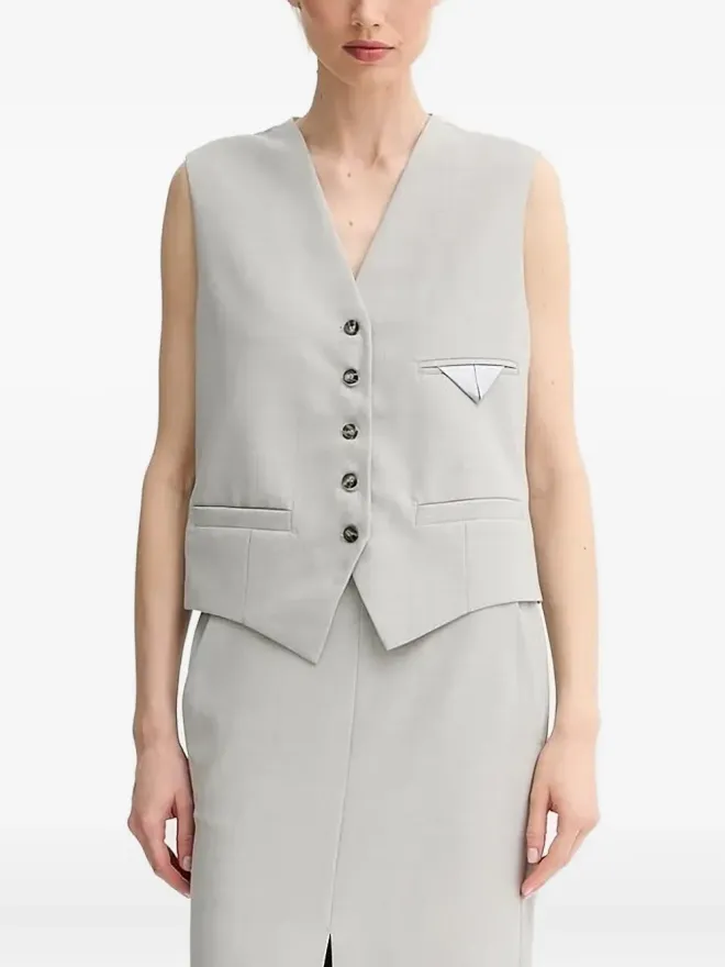Day Birger Et Mikkelsen Day Birger Et Mikkelsen ボタン留めベスト - グレーの商品画像