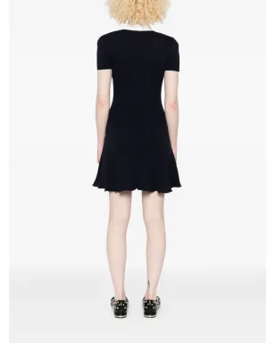 Self-Portrait 衿付きボタンディテールのミニドレス - サムネイル4