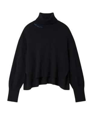 Axel Arigato 刺繍入りタートルネックセーター - ブルー - サムネイル1