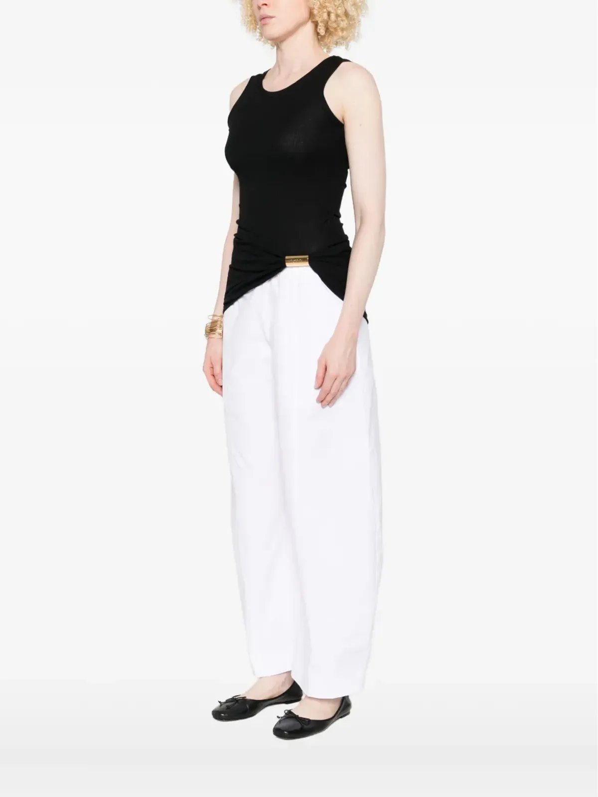 LOEWE リブ編みクラスプディテイルトップ - 画像3