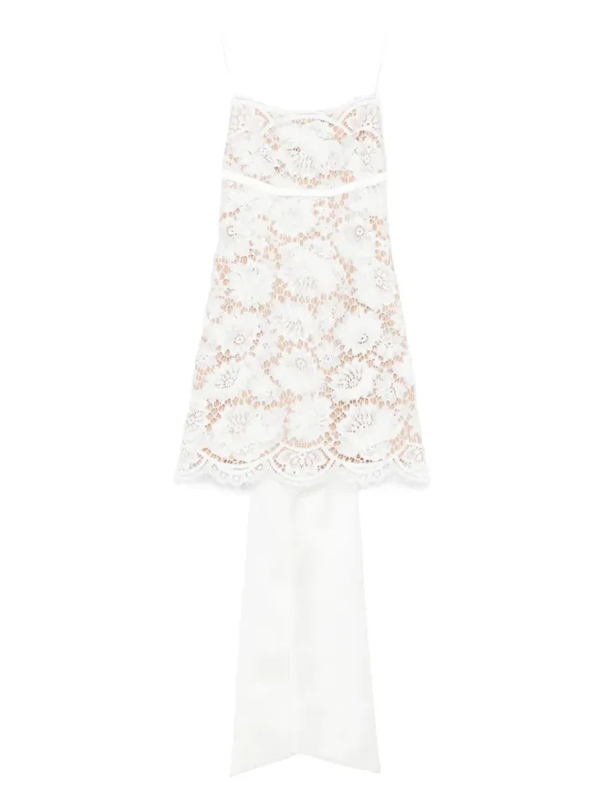 self-portrait Self-Portrait レースのスカラップヘムドレスの商品画像