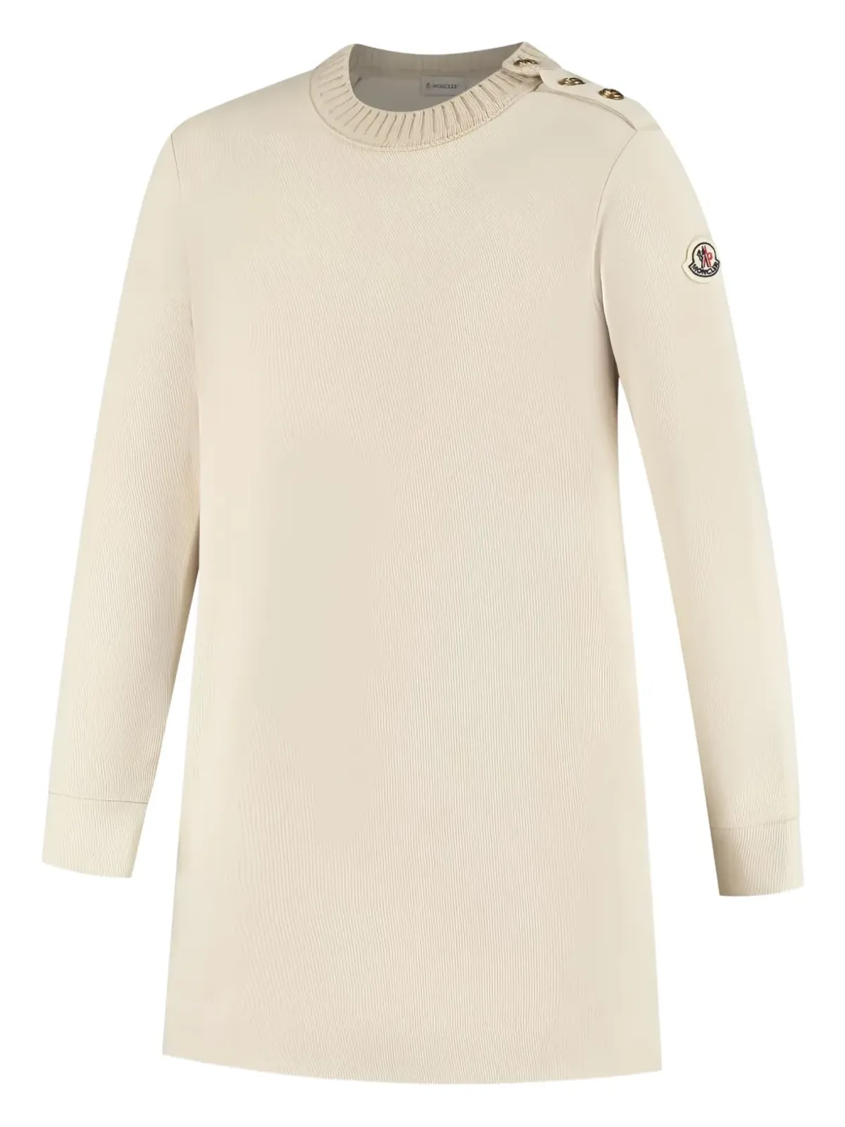 Moncler Enfant ボタンディテール クルーネック ドレス - Neutrals - 画像2