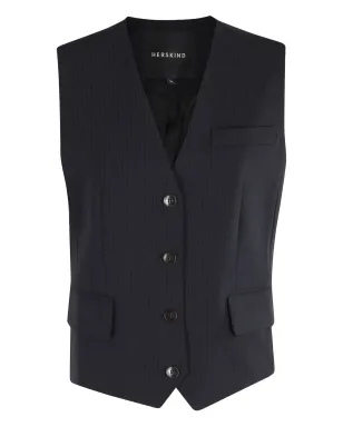 HERSKIND ピンストライプ ノースリーブ ウエストコート - サムネイル1
