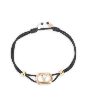 Valentino Garavani gold-tone black-stone bracelet - サムネイル1