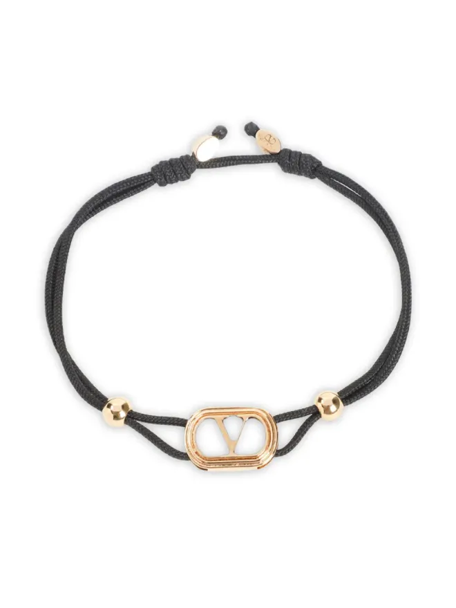 Valentino Garavani Valentino Garavani gold-tone black-stone braceletの商品画像