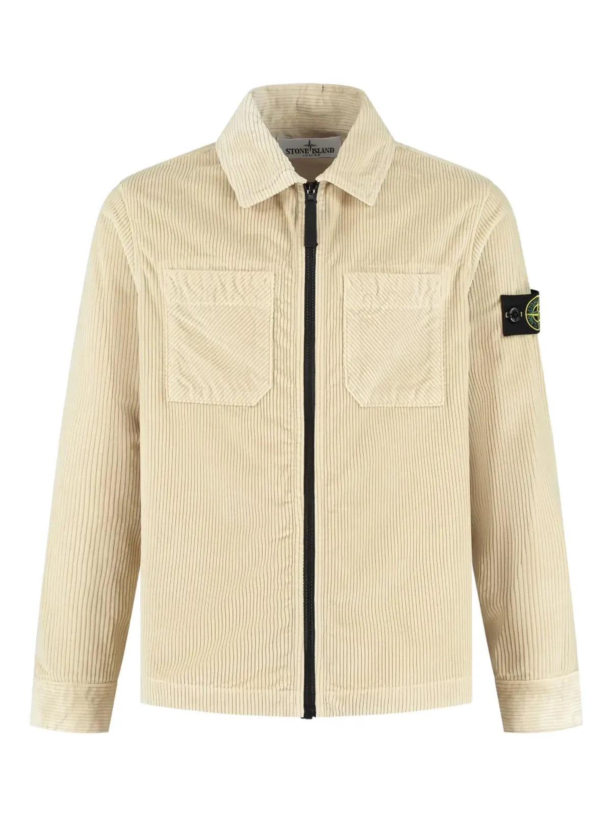 Stone Island Junior コーデュロイ ジップアップ ジャケット - 画像1