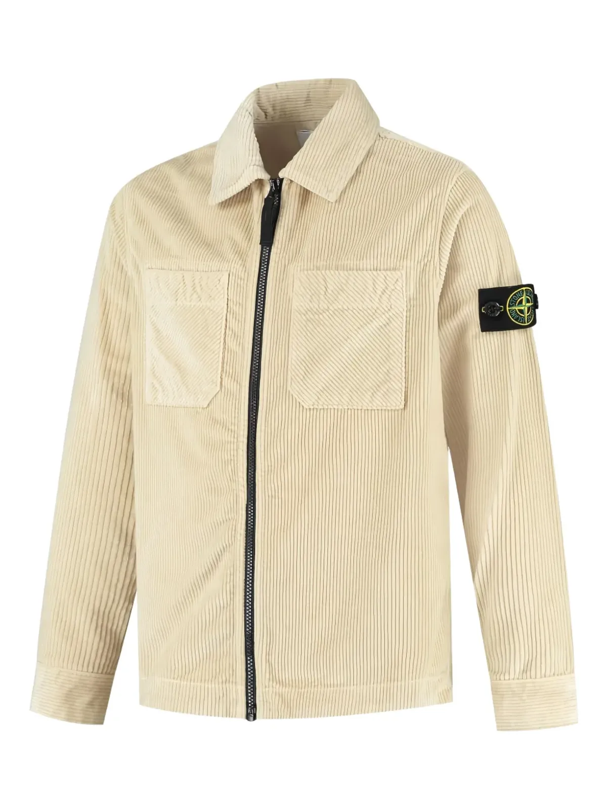 Stone Island Junior コーデュロイ ジップアップ ジャケット - 画像2