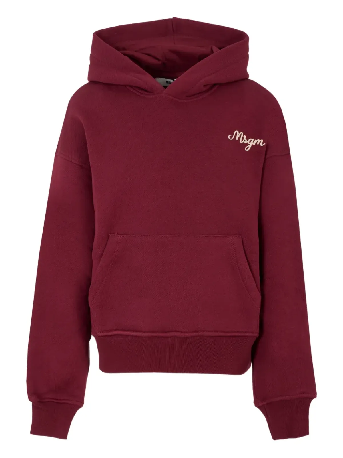MSGM Kids 刺繍ロゴ入りフーディー - 画像1