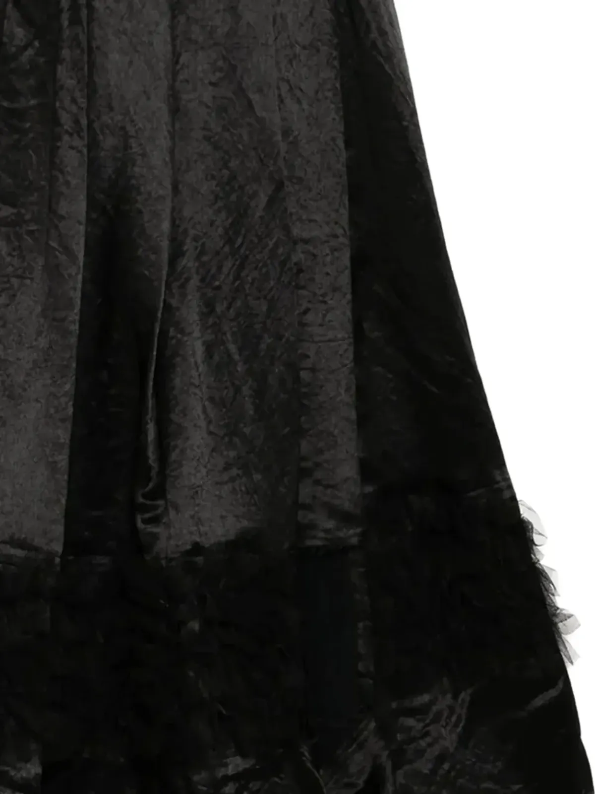 Black Comme Des Garçons ラッフルサテンのスカート - 画像3