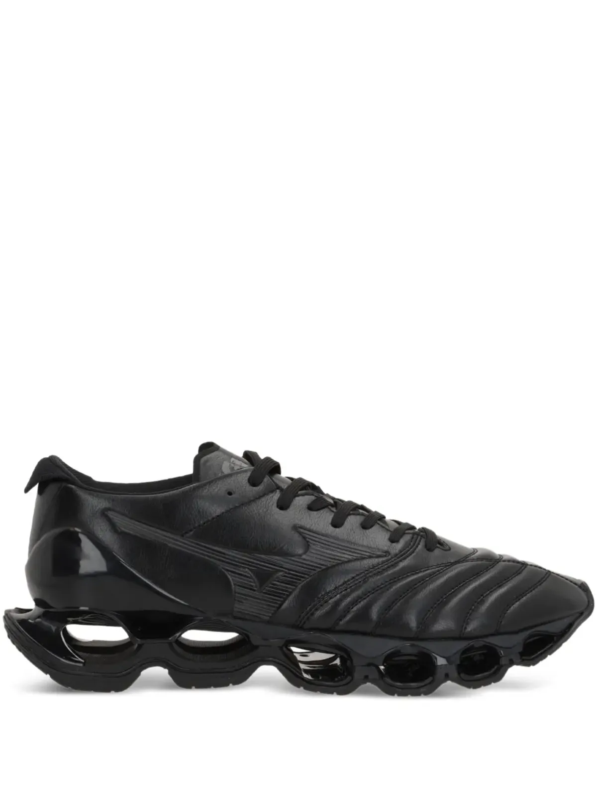 Mizuno Wave Prophecy Morelia レザー ローカットスニーカー ブラック - 画像1