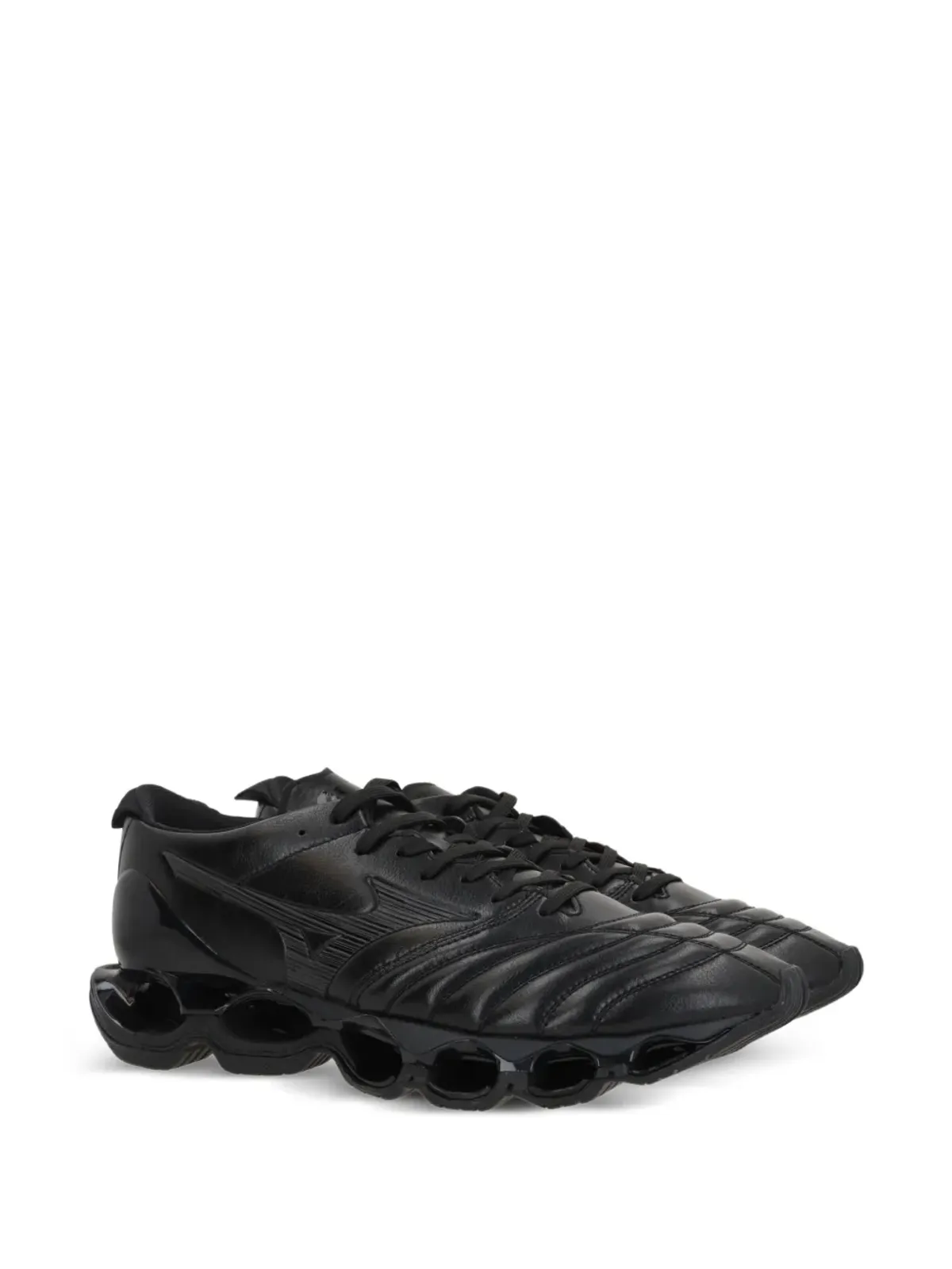 Mizuno Wave Prophecy Morelia レザー ローカットスニーカー ブラック - 画像2