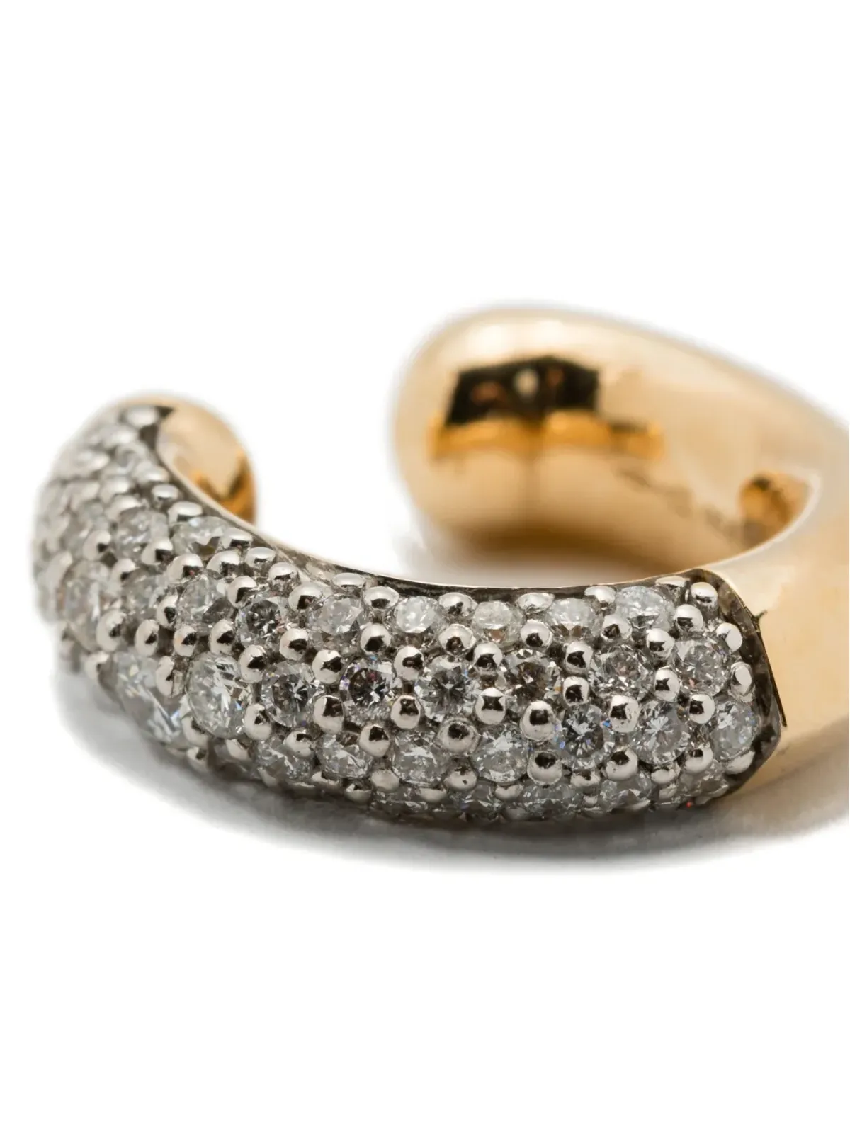 Uniform Object 18金ゴールド シャード パヴェ イヤーカフ - 画像3